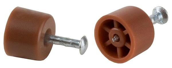 Wspornik półki #128 brąz fi12x8mm z gwoździem
