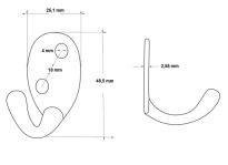 Wieszak meblowy TRUNK czarny mat - 3