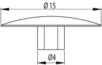 Przykrywka 12mm czarna - 3
