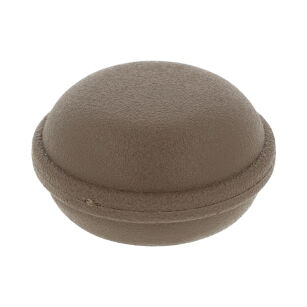Odbojnik ścienny samoprzylepny MACARON fi34x19mm chocolate