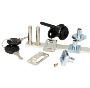 Zamek centralny SISO 1018 fi19mm L600mm zaczepy 3x13mm CK czarny