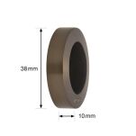 Odbojnik ścienny samoprzylepny WAGNER RING 38x10mm tytan czarna guma - 3