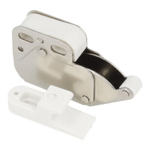 Zatrzask meblowy sprężynowy MINI LATCH biały