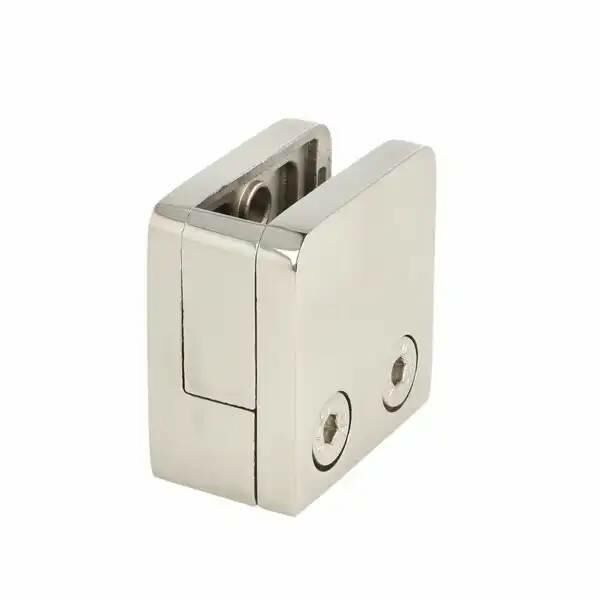 Zacisk szkła SQUARE 6-10,76mm SS316 stal polerowana