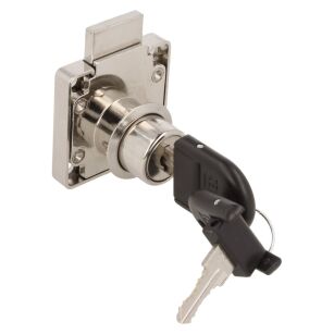 Zamek meblowy kwadratowy SISO X850 fi19x22mm jeden numer klucza D20 HCK