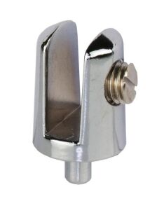 Wspornik szkła CYLINDRYCZNY 4-6mm chrom z trzpieniem