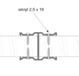 Wkręt 2,5x16 do montażu profili - 3