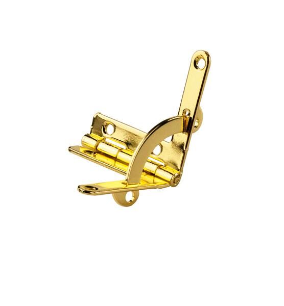 Zawias do szkatułki z ogranicznikiem 30x33mm złoty