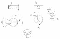 Złącze blatu FIX-MORE zacisk sprężynowy fi20x8mm - 3
