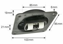 Mini rolka MAX 103x103 H21mm TPR miękka - 2