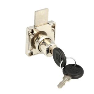 Zamek meblowy kwadratowy SISO X850 fi19x22mm długi rygiel CK