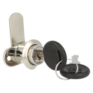 Zamek krzywkowy do płyty SISO X5250 16,5x20mm CAM18 jeden numer klucza D20 chrom CK