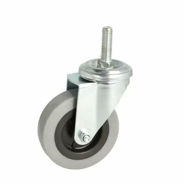 Kółko meblowe fi75 CAESAR gumowe z trzpieniem gwintowanym M10x30mm
