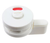 Zamek kabiny toaletowej WC SISO 10-18mm PCV biały - 3