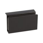 Uchwyt drzwi szklanych SISO 23x40mm 4-6mm czarny - 2