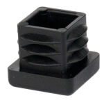 Zaślepka wciskana rur kwad. 22mm czarna - 3