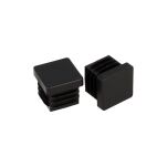 Zaślepka wciskana rur kwad. 22mm czarna - 2