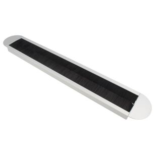 Przepust NSII 69x450x19 oval aluminium anoda z czarną szczotką