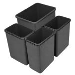 Zestaw koszy MERIL szary Z NAKLEJKAMI 20L+3x8L - 2