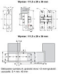 Zawias drzwiowy 111,5x29x36 prawy alu - 4