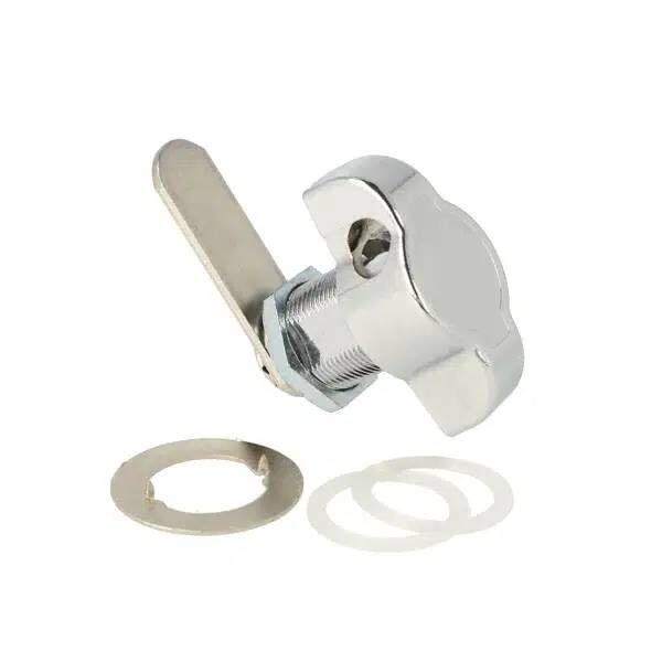 Zamek krzywkowy na kłódkę SISO CAM 300P 90st z gwintem 20mm chrom A04
