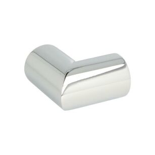 Łącznik rur kabiny prysznicowej pod kątem 90 stopni fi19mm mosiężny chrom