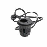 Gniazdo zasilające z ładowarką 2xUSB (A+C) fi60mm czarne - 2
