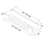 Pojemnik na kable UBOT/310mm/czarny - 3