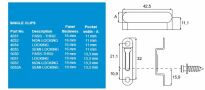 Modular System INVISIO 4032 zaczep pojedynczy bez blokady dla paneli 16mm - 5