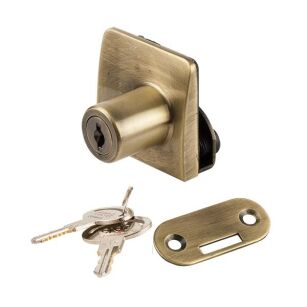 Zamek do drzwi szklanych podwójnych SQUARE brązowy MK