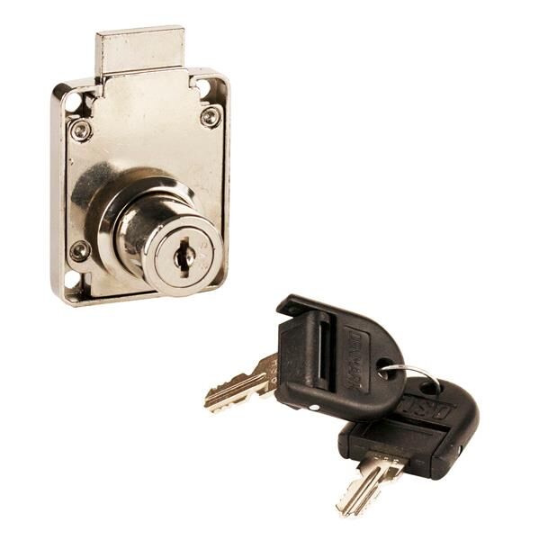 Zamek meblowy SISO  X950 19x22mm Master J12 MIC szeroki 35mm chrom HCK