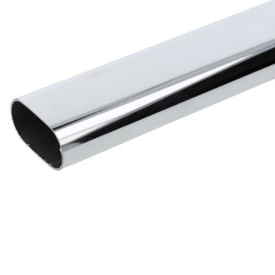 Drążek profilowy do szaf 1m - nikiel