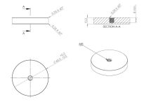 Krążek UV fi60mm SS304 06.10.080-0 - 3