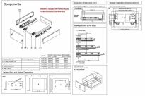 System szuflad SISO H89x14mm L550mm z funkcją cichego samodomyku - 5