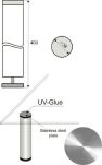 Nogi stołu szklanego 4xfi38x400mm UV Cena za 4szt - 3
