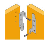 Zaczep do łóżka nakładany SISO 3553 95mm 4 x żeńskie 4 x męskie - 3