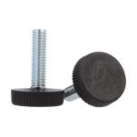 Stopka meblowa ALPHA M6x22mm fi20 czarna - 2