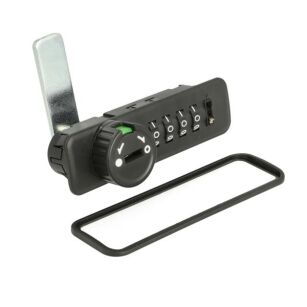 Zamek szyfrowy prawy M3001 z ryglem czarny 