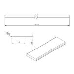 Listwa systemu synchronicznego PIVOT 2000mm anoda - 6