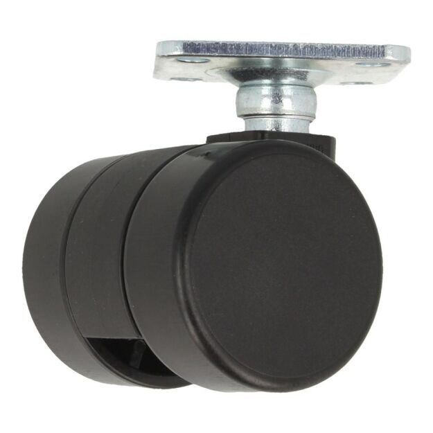 Kółko meblowe WAGNER RO38 fi37mm tworzywo TPR twarde 70kg czarne