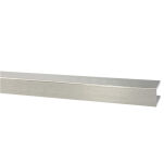 Profil U 2,05x19x14,3mm do szkła 10mm Alu szczotkowany 3m - 2