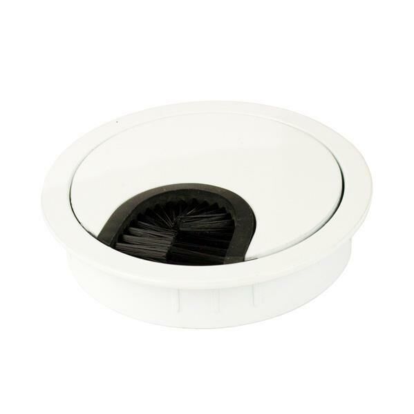 Przepust kablowy fi60x13mm znalowy szczotka biały