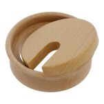 Przepust do kabli drewniany SISO fi80x23mm buk lakierowany - 2