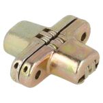 Zawias do blatów składanych stołu VICI 44x13mm 180st żółty ocynk - 2