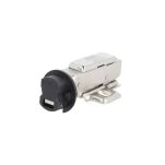 Zawias do szkła MINI Cichy Domyk półnakładany 4-6mm otwarcie 95 stopni - 2