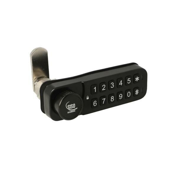 Zamek szyfrowy elektroniczny VIC poziomy do płyty max 22mm czarny PRAWY