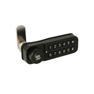 Zamek szyfrowy elektroniczny VIC poziomy do płyty max 22mm czarny PRAWY
