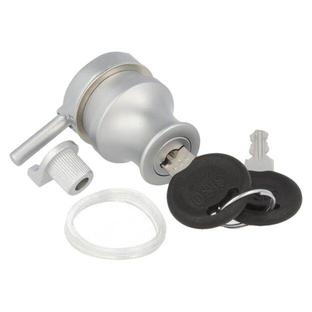 Zamek do gabloty szklanej SISO X689 aluminium CK