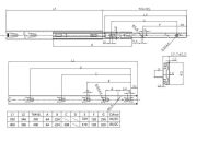 Prowadnica półki SH4500 350mm 25kg - 3