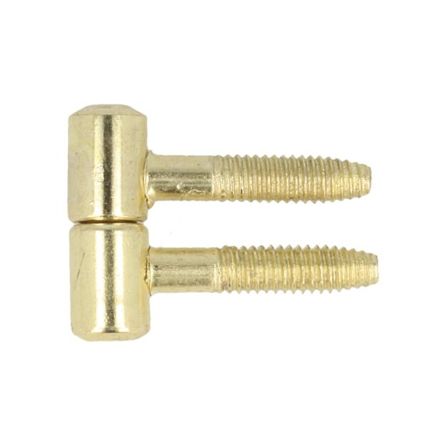 Zawias drzwiowy dwutrzpieniowy 9x26mm mosiądz